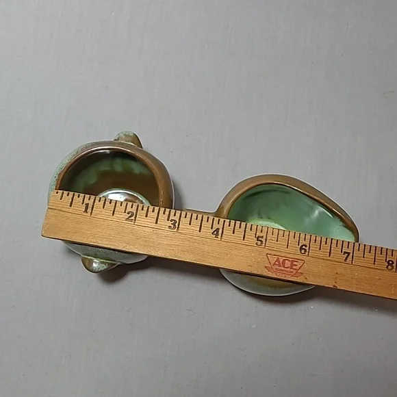 Frankoma Pottery Plainsman Prairie Green 5DA 5DB Creamer & Sugar - Picture 11 of 13